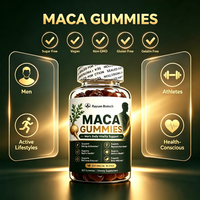 Gummies de Maca Naturelles pour la Clarté Mentale, la Pré-Entraînement Matinal, la Récupération Musculaire Post-Entraînement, l'Endurance et l'Énergie Quotidienne