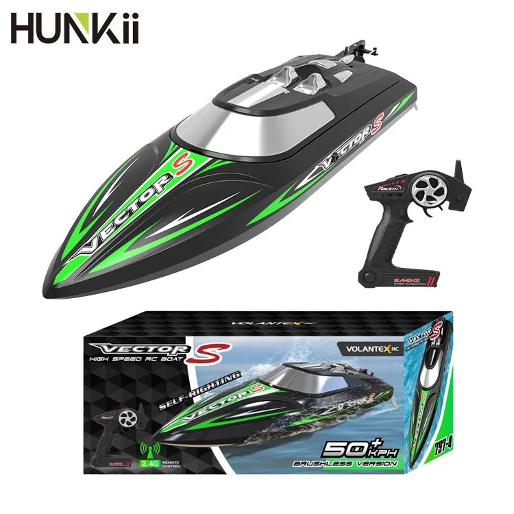 RC High Speed Brushless Rc Model Boats RTR Self-Righting & Reverse Function Racing Yacht For Kids