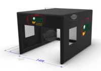 Simulateur de golf mobile de marque personnalisée Gazebo d'extérieur étanche Tente gonflable publicitaire avec écran de golf