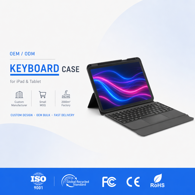 New Tablet Wireless Magnetic  Keyboard Case Trackpad USB-C Ultra Slim for iPad 10th Generation 10.9 Inch RGB Backlight