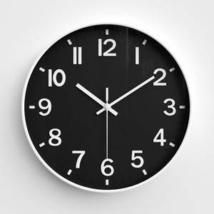 12-inch hiện đại 3D dập nổi thạch anh Đồng hồ treo tường im lặng kim hiển thị tùy chỉnh nhựa phòng khách nhà sản xuất tùy chỉnh đồng hồ - Product Image 2