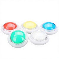 JY Factory High Quality 120mm Dome Jumbo Colorful Big Flash Illuminated RGB LED Push Button Arcade Game Machine English Plastic
