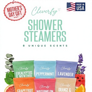 Cleverfy Pastillas Efervescentes para Ducha, Aromaterapia Relajante y Energizante, Regalos para el Día <span class=keywords><strong>de</strong></span> la Madre, Cumpleaños, para Mamá, Esposo, Novia - 6 Unidades - Product Image 1