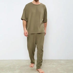 Nuevo <span class=keywords><strong>Pijama</strong></span> de Verano para <span class=keywords><strong>Hombre</strong></span>, Camiseta de Manga Corta, <span class=keywords><strong>Pijama</strong></span> de Algodón para <span class=keywords><strong>Hombre</strong></span>, Pantalones de <span class=keywords><strong>Pijama</strong></span> <span class=keywords><strong>a</strong></span> Cuadros, Ropa de Dormir, Ropa de Estar para <span class=keywords><strong>Hombre</strong></span> - Product Image 6