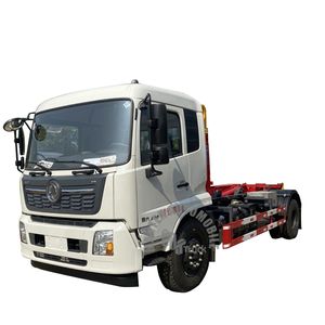 חדש זול יותר דונגפנג 4X2 שלדה מתגלגלת עם הרמת וו משאית אשפה דילוג מעמיס רכב אשפה - Product Image 1