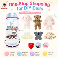Plan CAO pour la création de votre propre magasin d'animaux en peluche : machine à rembourrer les jouets, peaux de peluches vides, tenues pour jouets, vitrine de présentation pour centre commercial, certifié CE