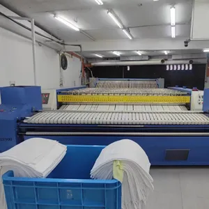 Endüstriyel otomatik çamaşır yatak çarşafı rulo ütü makinesi otel için hastane ve fabrika