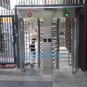 Tourniquet automatique à double porte pleine hauteur pour le contrôle d'accès à code-barres et à code QR avec connectivité Wi-Fi - Product Image 4