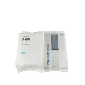 Premium Kwaliteit Kraftpapier Handdoek Vier Side Verzegelde Tas Maandverband Plastic Gelamineerd Kruisje Verpakking Tassen Pouch