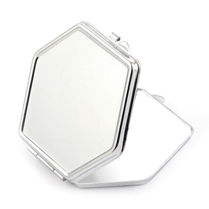 Hình Dạng Vỏ Sublimationcompact Gương Nhà Máy Bán Buôn Nhà Sản Xuất Nhỏ Gọn Trống Gương Túi Gương - Product Image 3