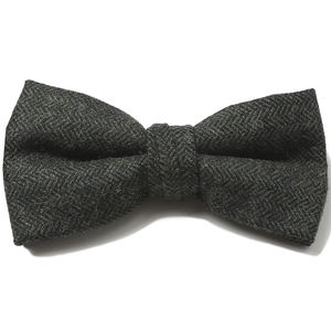 Cravates de luxe vert émeraude laine nœud 2 pièces ensemble assorti père fils hommes et jeunes garçons pré-noué réglable bandes nœud papillon - Product Image 3