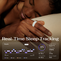 Anneau intelligent SHR pour la santé, suivi du sommeil, de l'oxygène sanguin, moniteur d'activité physique, analyse du rythme cardiaque et du stress, application connectée pour iOS WiFi