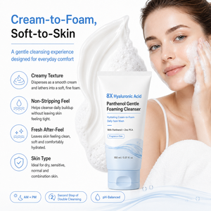 <span class=keywords><strong>Limpiador</strong></span> Facial Diario para Equilibrar el Sebo, con Ácido Hialurónico y Zinc, Hidratante y Suave, con Espuma para Mujeres - Product Image 4