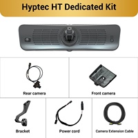 Caméra de tableau de bord Hyptec HT H10 Pro avec streaming, rétroviseur 2K 9,2 pouces, double objectif avant et arrière, WiFi, certifiée CE FCC, version OEM d'usine