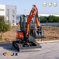 Mini-excavatrice de 2,5 tonnes à vendre, certifiée EU Stage V EPA, excavatrice hydraulique pour petits travaux de construction, terrassement et travaux de génie civil