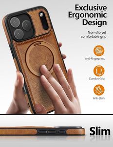 เคสหนังสำหรับ <span class=keywords><strong>iPhone</strong></span> 18 <span class=keywords><strong>Pro</strong></span> Max พร้อมขาตั้งในตัวและฟังก์ชั่นแม่เหล็ก ใช้ได้กับ <span class=keywords><strong>iPhone</strong></span> 17 16 15 14 <span class=keywords><strong>Pro</strong></span> Max เคสนิ่ม - Product Image 5