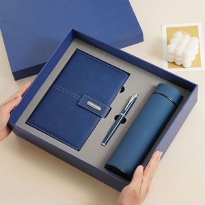 Cuaderno de Negocios A5 de Cuero PU para Hombre, con Logotipo Personalizado, Caja de Regalo de Alta Gama, Encuadernación de Hojas Sueltas, Papelería de Regalo - Product Image 1