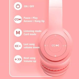 Audífonos Plegables Rosados con Diseño de Gato, con Bajos Reforzados 5.4 y Resistencia al Agua IPX3 para Niñas, Auriculares Divertidos con Orejas de Gato - Product Image 4