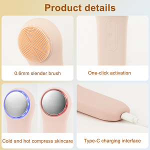 Cepillo de Limpieza <span class=keywords><strong>Facial</strong></span> Eléctrico OEM, <span class=keywords><strong>Limpiador</strong></span> <span class=keywords><strong>Facial</strong></span> Ultrasónico Profesional de Limpieza Profunda, Dispositivo de Limpieza de Belleza de Silicona <span class=keywords><strong>5</strong></span> <span class=keywords><strong>en</strong></span> <span class=keywords><strong>1</strong></span> - Product Image 2