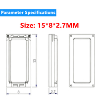 OEM ROHS1508 15x8mm Micro Waterproof Speaker 8Ohm1W Mini Speaker Acoustic element Accessories for Voice Broadcasting Customize