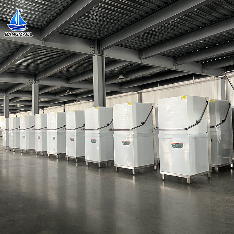 BANGMAOL Commercial Hood Type Dishwasher Dish Washing Machine Smart Dish Washer Dishwasher for Restaurant Hotel Free Standing