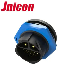 Jnicon tedarik M25 güç veri kombinasyonu su geçirmez IP67 plastik dış mekan kablosu konektörü