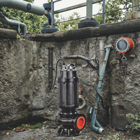 MEUDY B 7.5-11kW 2P WQ série fonte verticale en ligne centrifuge électrique submersible pompe à eaux usées 5kW moteur 15hp eau sale