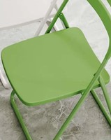 Chaise pliante portable moderne, tabouret avec dossier, design créatif et simple, chaises de salle à manger pour adultes, maison, dortoir, extérieur, en plastique