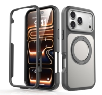Étui de téléphone magnétique robuste et résistant pour iPhone 18 Pro Max et iPhone 17 Pro Max, coque de protection antichoc avec support