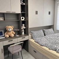 Schlafzimmermöbel Tatami Kleines Familien-Hochzeitsbett Hochbett mit Stauraum Hotel Multifunktionales Kingsize-Doppelbett