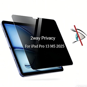 Filtre de confidentialité 180° pour tablettes, protection d'écran anti-espionnage, anti-lumière bleue, anti-traces de doigts pour iPad Pro M5 2025 - Product Image 1