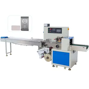 Servo Motor Full Automatic Bread Wrapping Machine Multi-Function Biacuit Pillow Type Roll Film Packaging Machinery