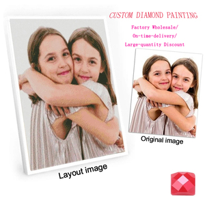 DIY foto personalizada diamante pintura taladro completo diamante bordado regalo Personal <span class=keywords><strong>hacer</strong></span> su propia imagen <span class=keywords><strong>diamantes</strong></span> <span class=keywords><strong>de</strong></span> imitación diamante Diy Kit - Product Image 1