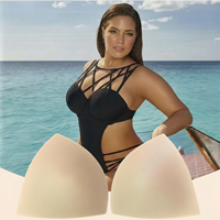 Coussinets de bikini imperméables à coudre pour maillots de bain féminins, coussinets triangulaires en éponge moulée pour maillots de bain et vêtements de surf
