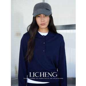 Casquette tendance en tricot pour femme, style bec de canard, pour l'automne et l'hiver, chaude, amincissante, polyvalente, type newsboy - Product Image 2