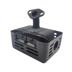 Silencieux d'échappement pour moteur à essence, compatible avec les modèles 168F170 et GX160, composant essentiel du cheminée. - Product Image 1