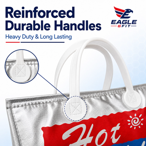 Bolsa Térmica Aislante de Papel Aluminio Reutilizable con Asa y Cierre Autoadhesivo para Retención de Calor y Frío en Entrega de Alimentos - ¡Gran Oferta! - Product Image 4