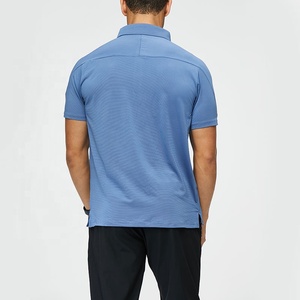 Summer Business <strong>Polo</strong> Neck Short Sleeve <strong>Top</strong> Sports Fitness Fashion Splice Solid Color Dry Fit Work <strong>Polo</strong> Shirt Men - Product Image 3