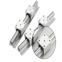 Rail de guidage linéaire carré en aluminium SBR16-50 de 20 mm, fabriqué en Chine, longueur personnalisable de 100 à 4000 mm pour l'automatisation