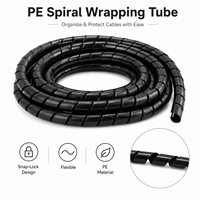Protector de Cables Electrónicos Reutilizable Ecológico, Banda Protectora Antiestática Resistente a la Corrosión, Envoltura en Espiral de PE, Tubo Flexible
