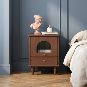 Modern Small Space Multi-Purpose Nightstand with Storage <b>Compact</b> <b>Bedside</b> <b>Table</b> for Bedroom Furniture - Product Image 4