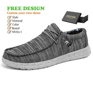 Modèle luxe classique Mocassins décontractés Taille <span class=keywords><strong>46</strong></span> <span class=keywords><strong>Chaussures</strong></span> de marche tendance pour homme <span class=keywords><strong>Chaussures</strong></span> <span class=keywords><strong>bateau</strong></span> en toile avec logo personnalisé pour hommes - Product Image 1