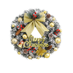 Guirnalda de Navidad hecha a mano y adornos de árbol colgante de puerta decoraciones de Navidad colgante de regalo para entretenimiento de vacaciones - Product Image 1