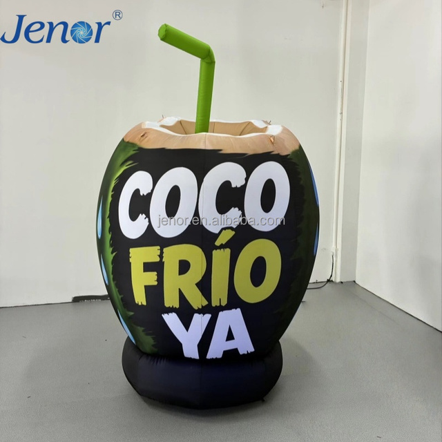 Inflatable Coconut  Decorative Purposes in Summer Beach Outdoor Inflatable Decoration Beverage Inflatable Custom Advertisements.