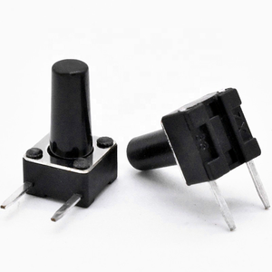 Dip-2 Pins Tactiele Schakelaar 6X6 Pcb Drukknop Bediening Voor Huishoudelijke Apparaten Plastic Structuur Met Max. 12V Spanning - Product Image 1