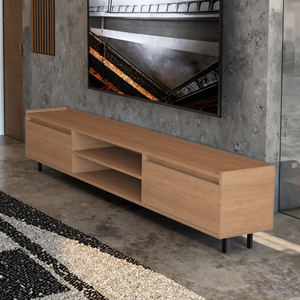 Moderno Centro de Entretenimiento Blanco con Gran Almacenamiento, Gabinete para Medios, Mueble de Madera para <span class=keywords><strong>TV</strong></span>, <span class=keywords><strong>Soporte</strong></span> para Televisión para el Hogar y Sala de Estar - Product Image 3