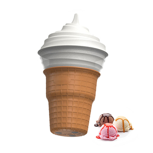 Household Electric Mini <b>Ice</b> Cream Maker Stainless Steel Automatic DIY Soft Serve Cone <b>Machine</b> Frozen Yogurt Sorbet Making Modern - Product Image 3