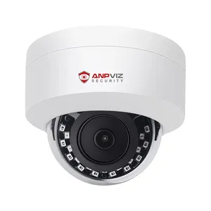 Anpviz 4MP CCTV-Kamera Mini-Netzwerk kamera im Freien IP66 Eingebautes Mikrofon Einweg-Audio IR 30m WDR H.265 P2P Dome IP-Kamera