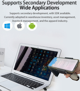 Lector de Mano <span class=keywords><strong>UHF</strong></span> <span class=keywords><strong>RFID</strong></span> XGSun con Empuñadura de Pistola, Terminal de Codificación y Escritura para un Control de Acceso Eficiente en Logística de Almacenes - Product Image 5