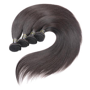 Mechones de cabello humano peruano y brasileño, cabello liso, virgen, 10A, 100% - Product Image 5